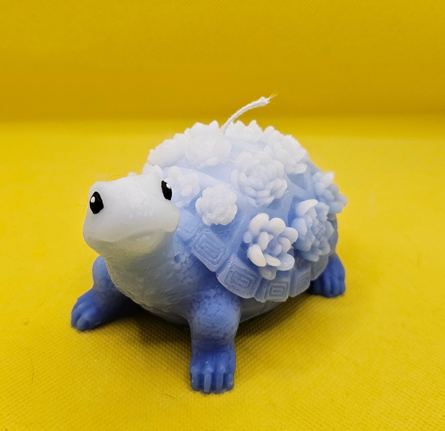 Schildkröte mit Blumenpanzer