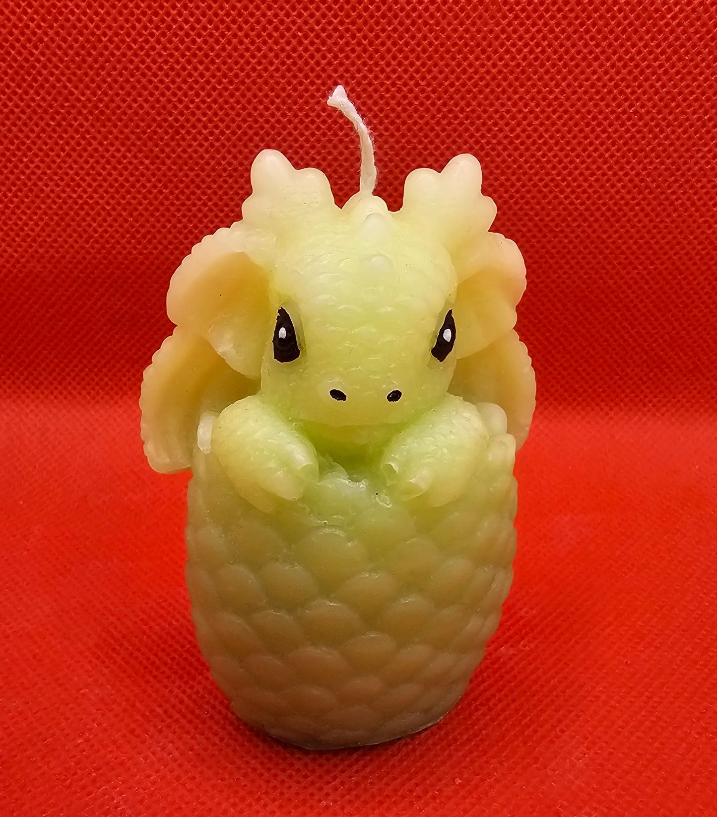 Drache in Ei klein gelb-grün
