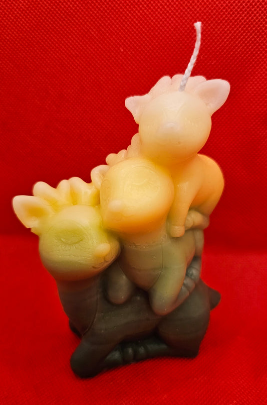 Reh-Trio Gelb-grün