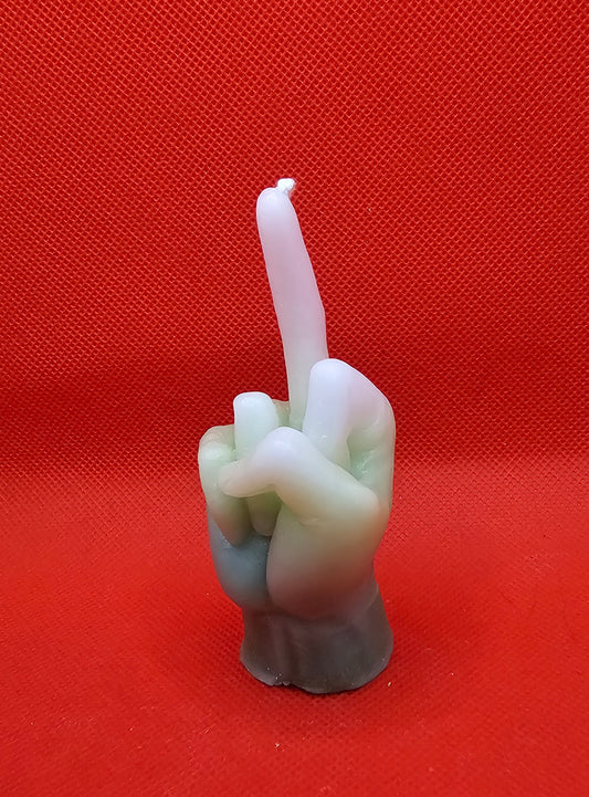 Mittelfinger grün-weiss
