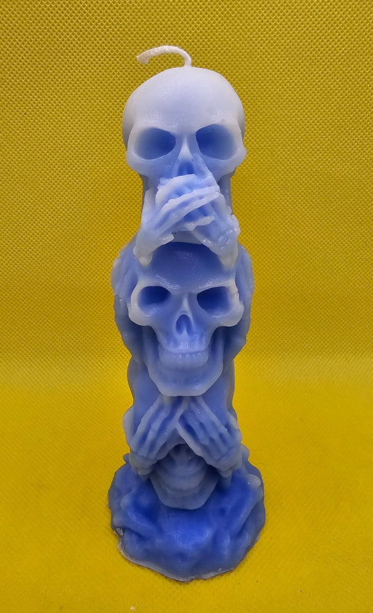Totenkopf trio blau nichts sagen, nichts hören, nichts sehen