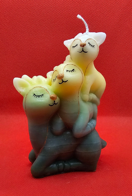 Reh trio gelb-grün